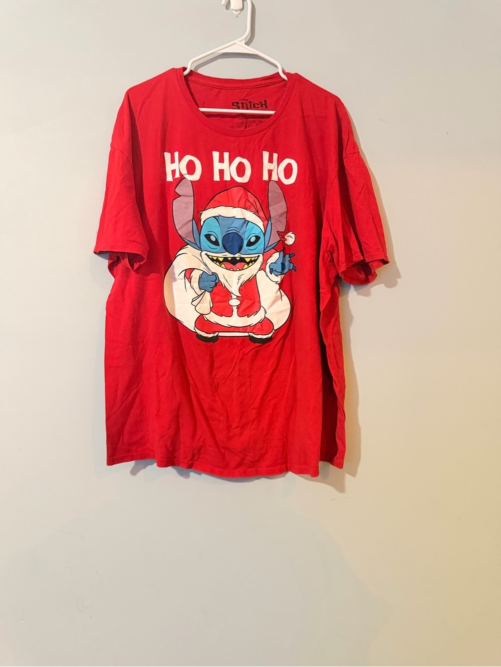 'Ho Ho Ho' Red Stitch Graphic Tee